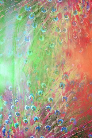 羽毛印花华亿平台图片