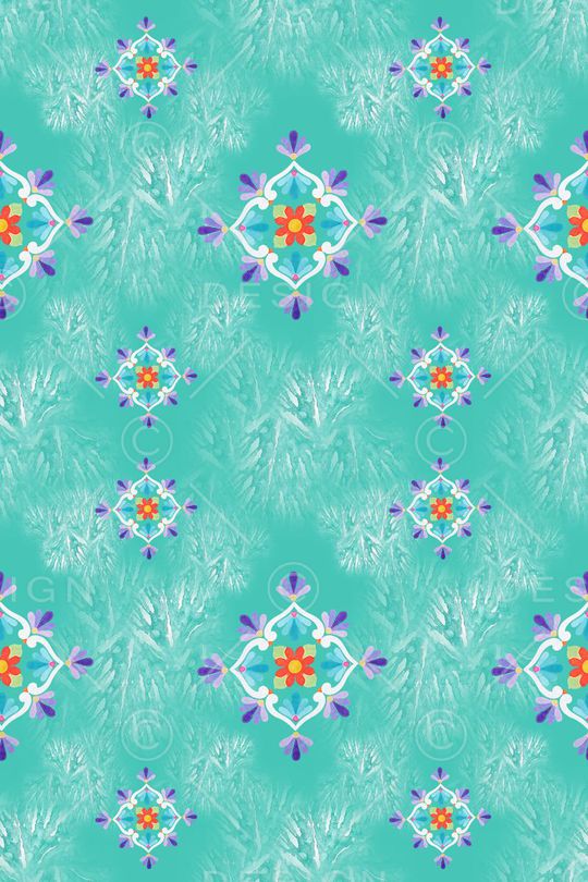 风格花卉印花华亿平台图片