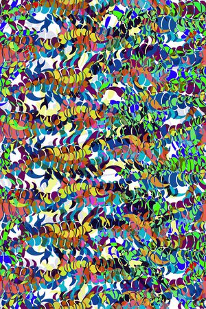 炫彩花卉肌理纹样家纺沙发布插画艺术印花华亿平台图片