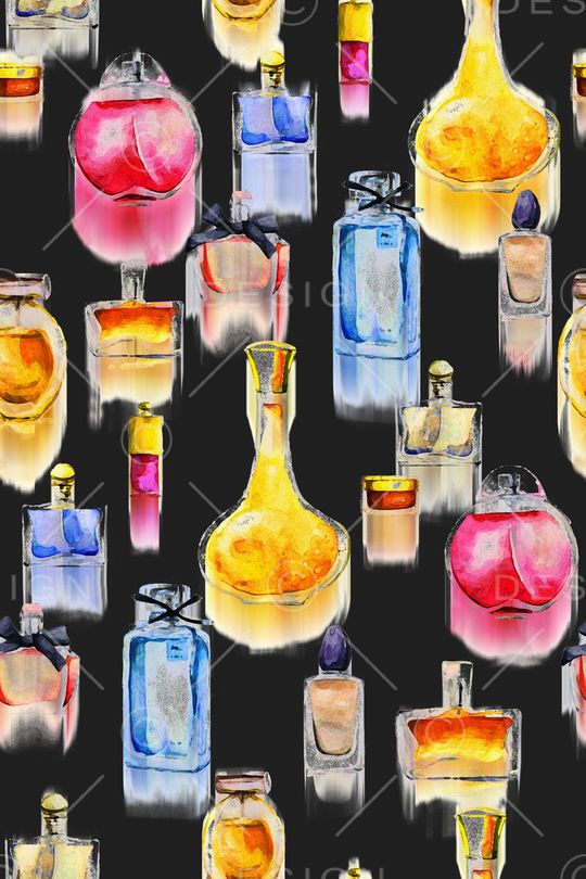 香水瓶印花华亿平台图片