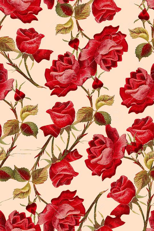 时尚抽象绣花玫瑰花印花印花华亿平台图片