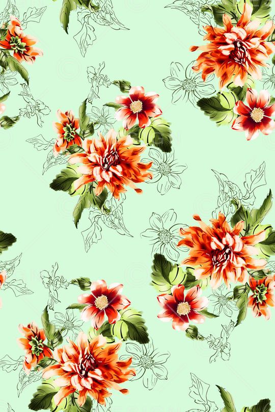 大朵印花华亿平台图片