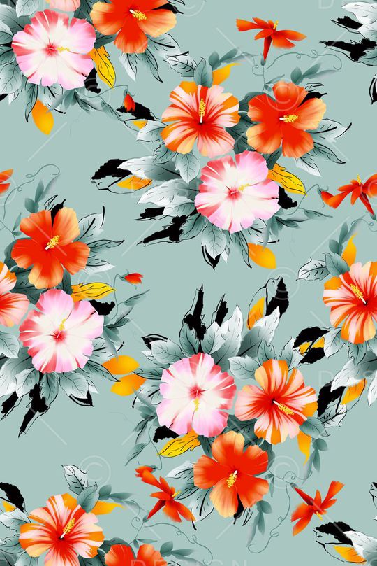 手绘印花华亿平台图片