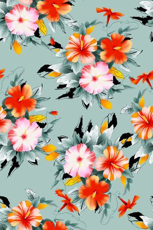 手绘印花华亿平台图片