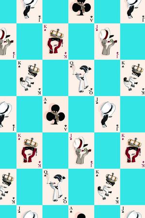 扑克印花华亿平台图片