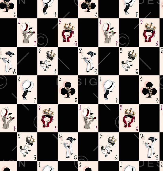 扑克印花华亿平台图片