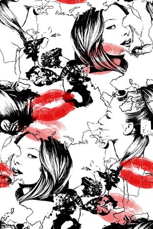 抽象印花华亿平台图片