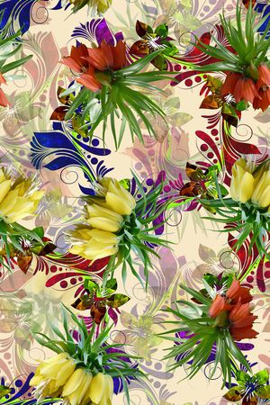 花朵印花华亿平台图片