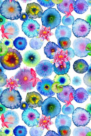 荷花印花华亿平台图片