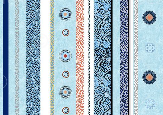 不规则几何印花华亿平台图片