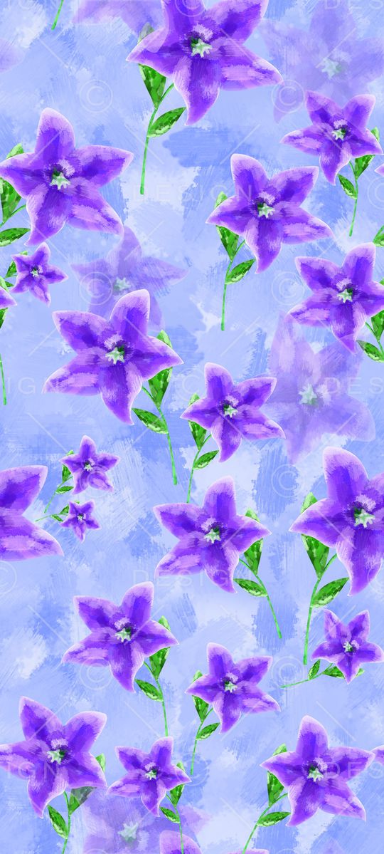 水彩花卉长围巾印花华亿平台图片