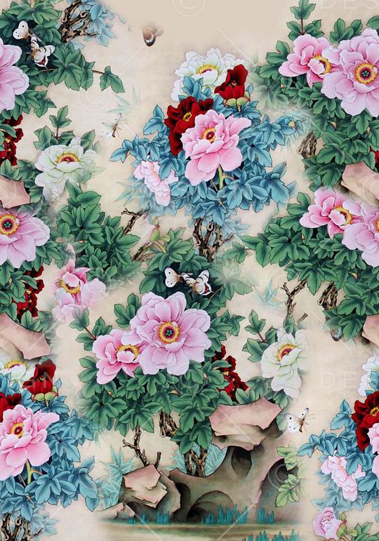 定位花印花华亿平台图片