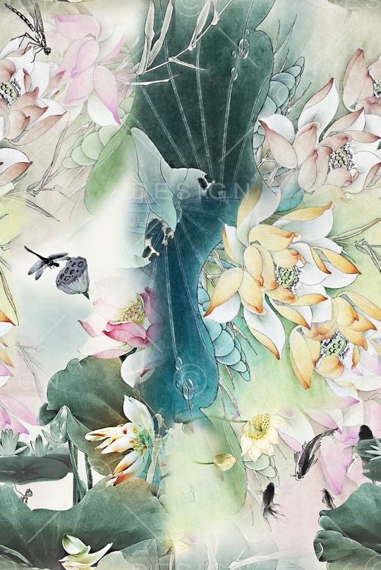 中国风印花华亿平台图片