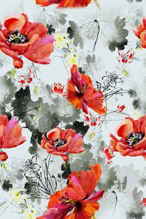 面料花印花华亿平台图片