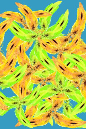 热带风情印花华亿平台图片