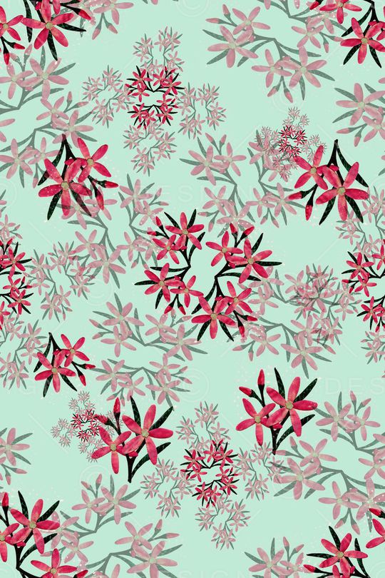 碎碎花印花华亿平台图片