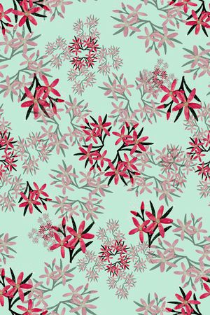 碎碎花印花华亿平台图片