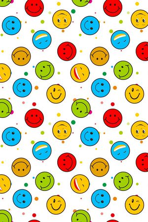 彩色圆点印花华亿平台图片