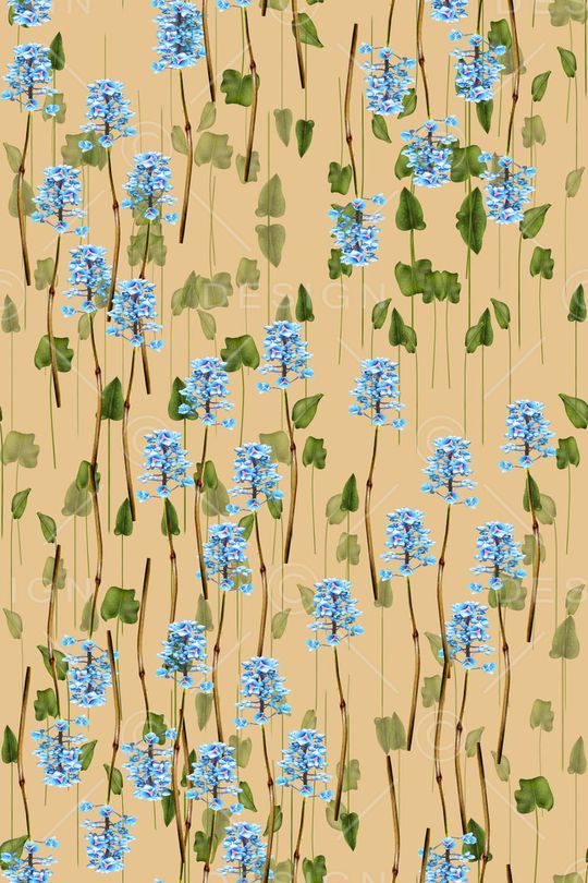 风格花卉印花华亿平台图片