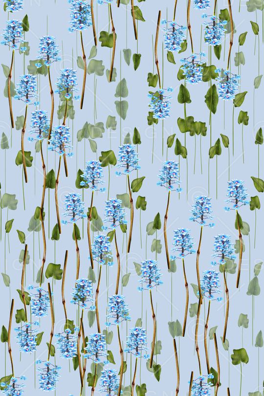 风格花卉印花华亿平台图片