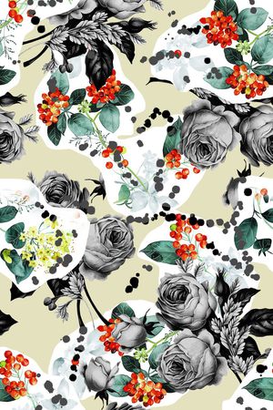 最新数码印花面料设计印花华亿平台图片