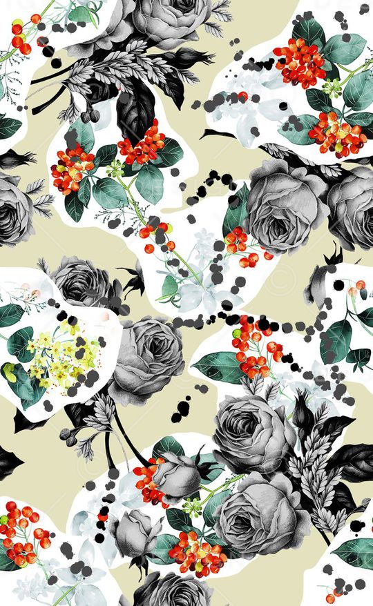 最新数码印花面料设计印花华亿平台图片