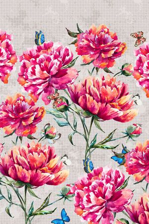 大幅印花华亿平台图片