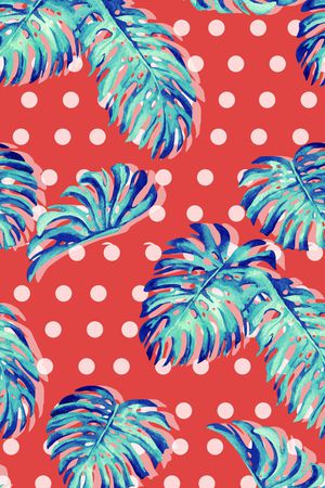 棕榈叶印花华亿平台图片