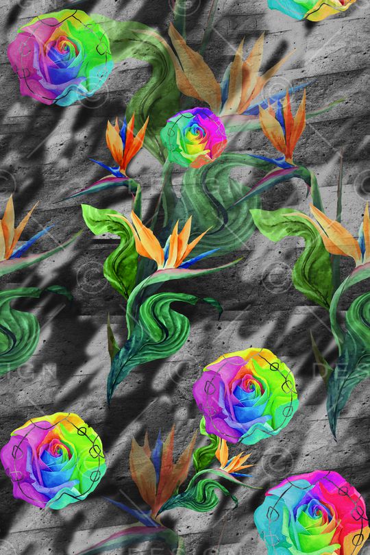 复古印花华亿平台图片