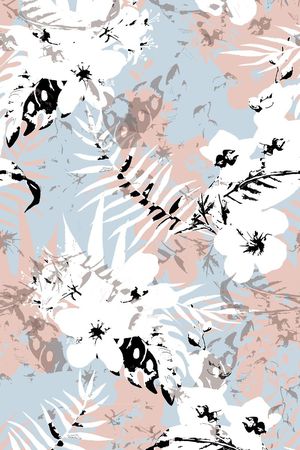 春季花卉印花华亿平台图片