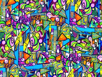 抽象印花华亿平台图片