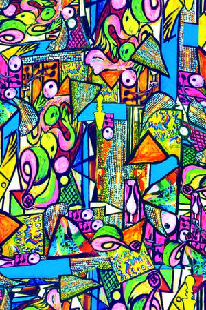 抽象印花华亿平台图片