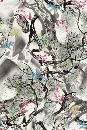 手绘印花华亿平台图片