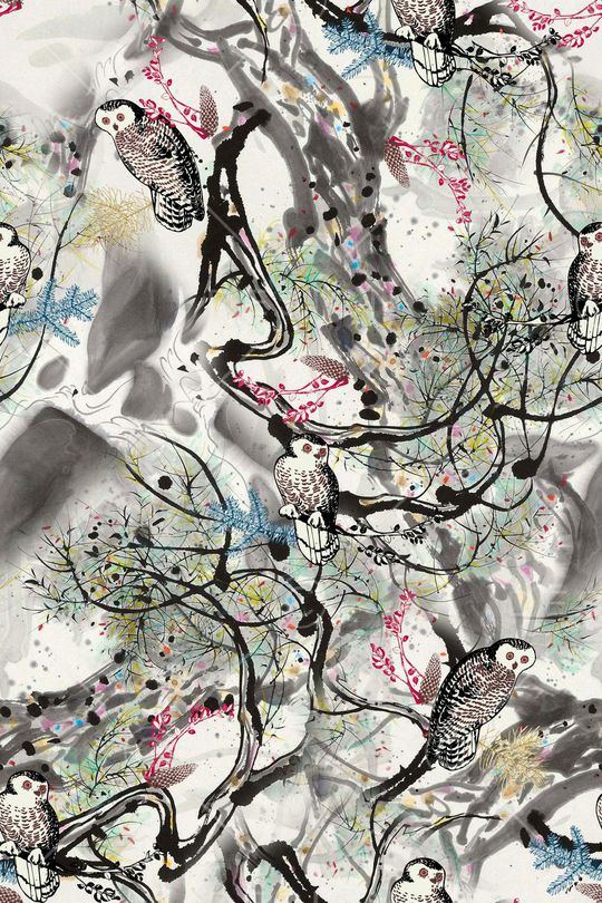 手绘印花华亿平台图片