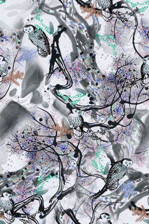 手绘印花华亿平台图片