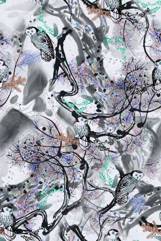 手绘印花华亿平台图片