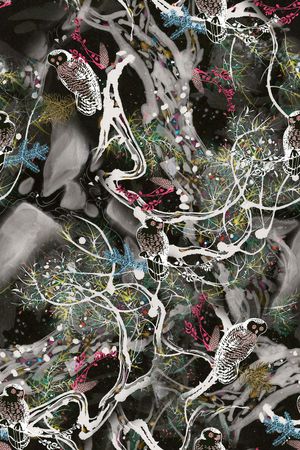 手绘印花华亿平台图片