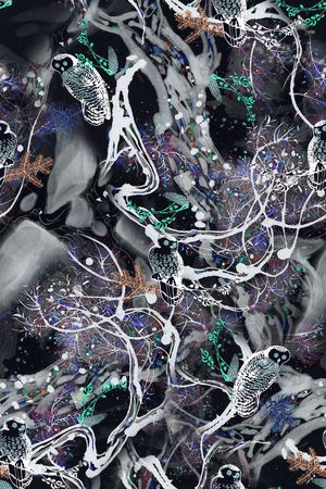 手绘印花华亿平台图片