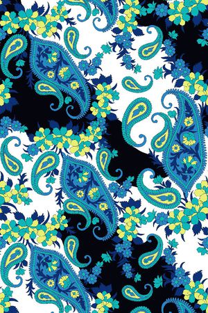 佩斯利印花华亿平台图片