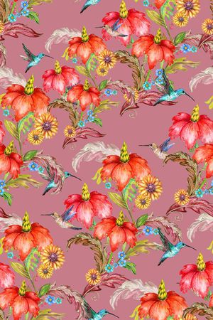 手绘印花华亿平台图片