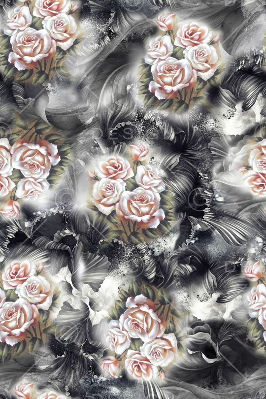 水墨印花华亿平台图片