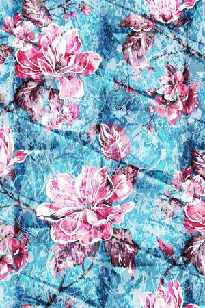 小方块印花华亿平台图片