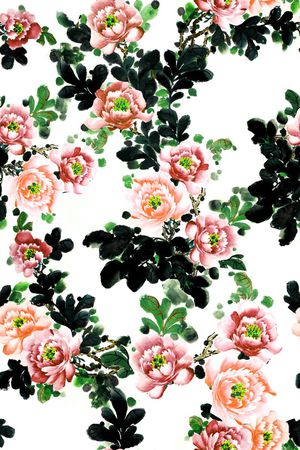 花卉印花华亿平台图片