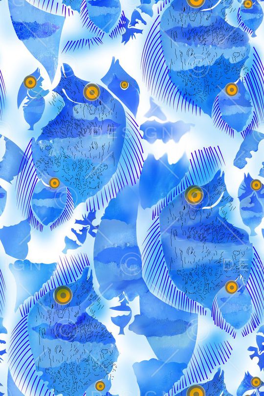 鱼类印花华亿平台图片