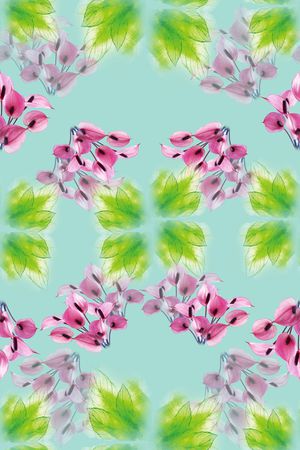 植物花卉印花华亿平台图片