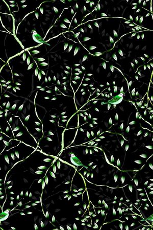 树枝印花华亿平台图片