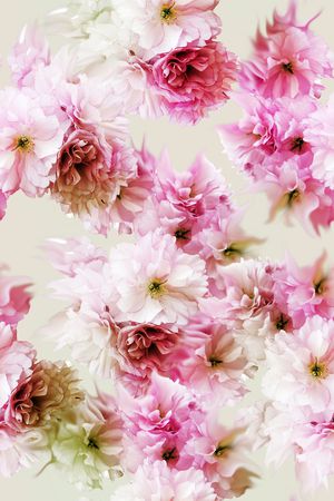 抽象花绘印花华亿平台图片