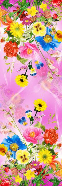 流行色彩印花华亿平台图片