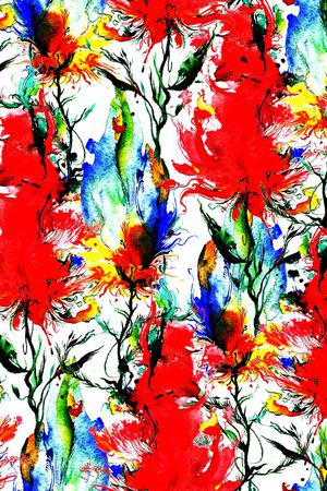 晕染涂鸦印花华亿平台图片