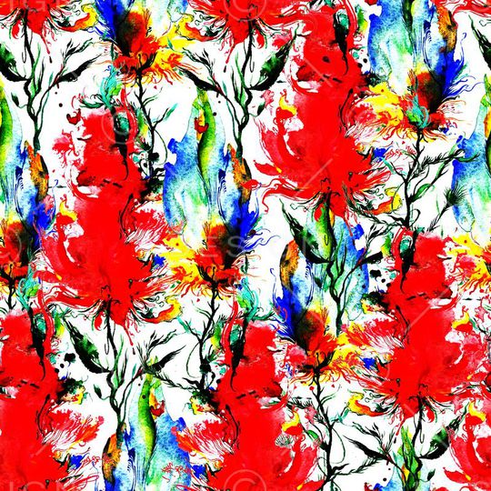 晕染涂鸦印花华亿平台图片